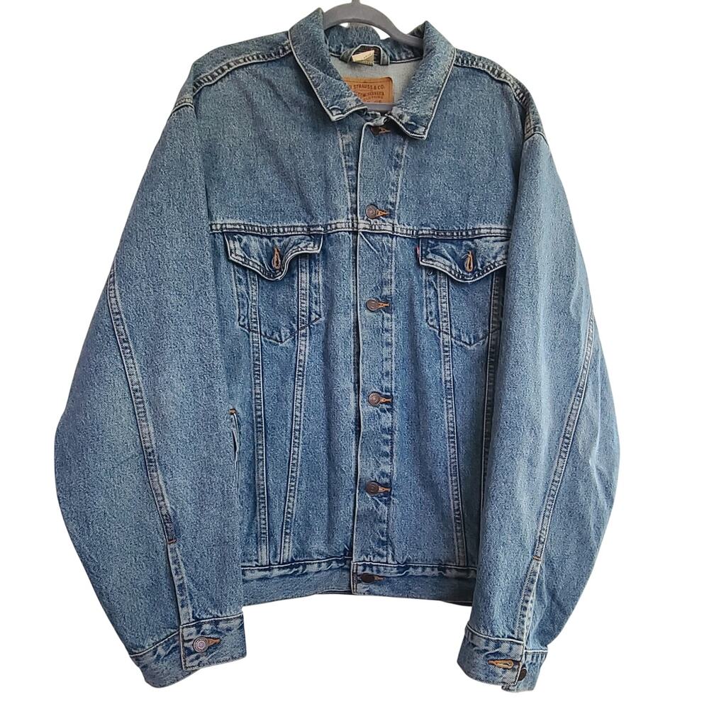 Levis 70507 90s Vintage Oversized Denim Trucker Jacket XL 0389